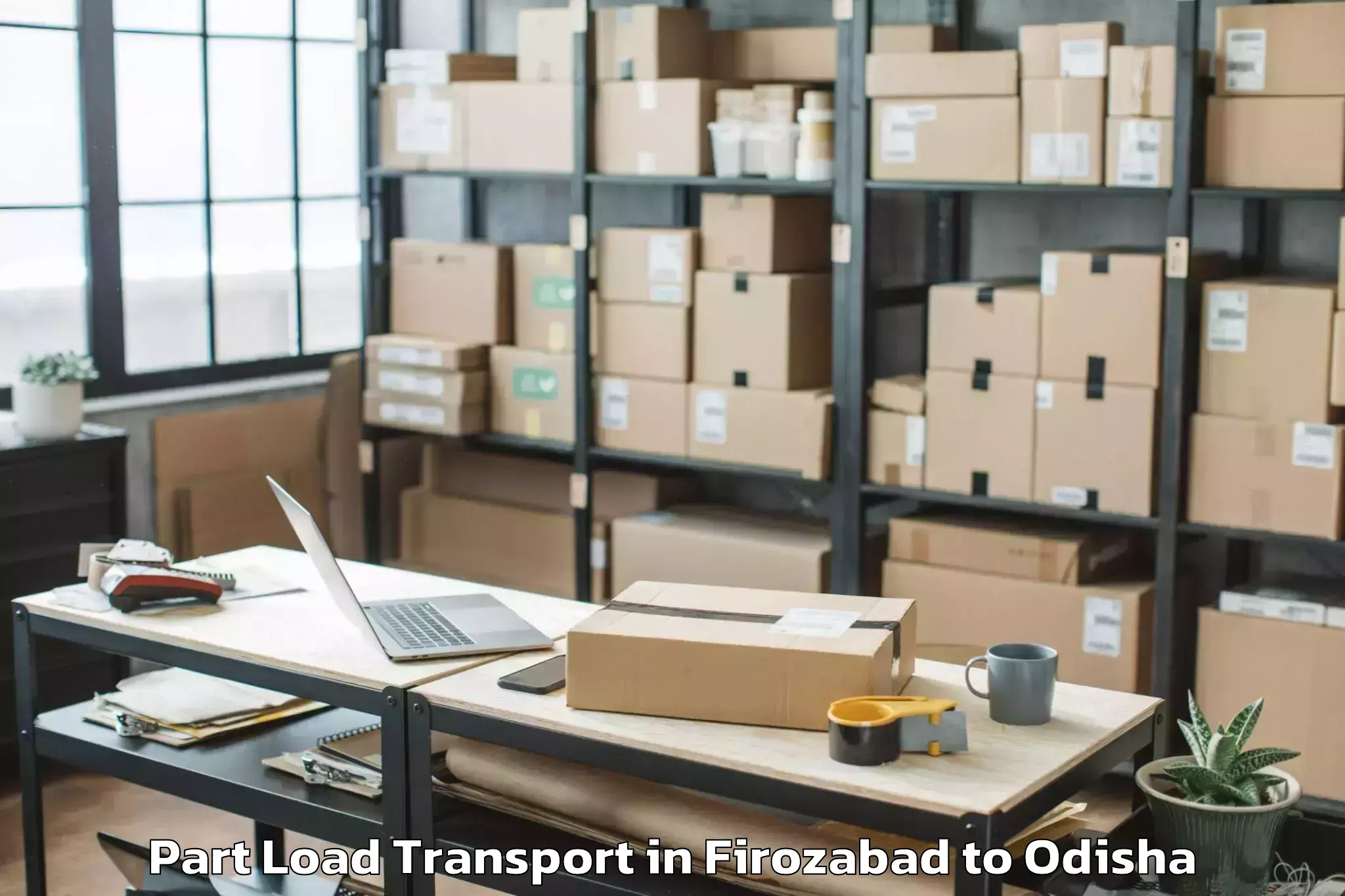 Leading Firozabad to Paradip Part Load Transport Provider